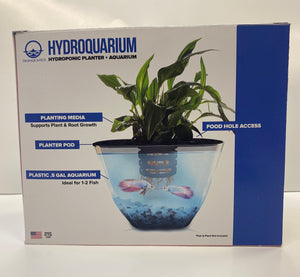 Hydroquarium:  Hydroponic Planter + Aquarium